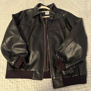 Princess Polly Black Bomber Jacket